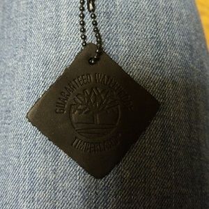 black timberland tag